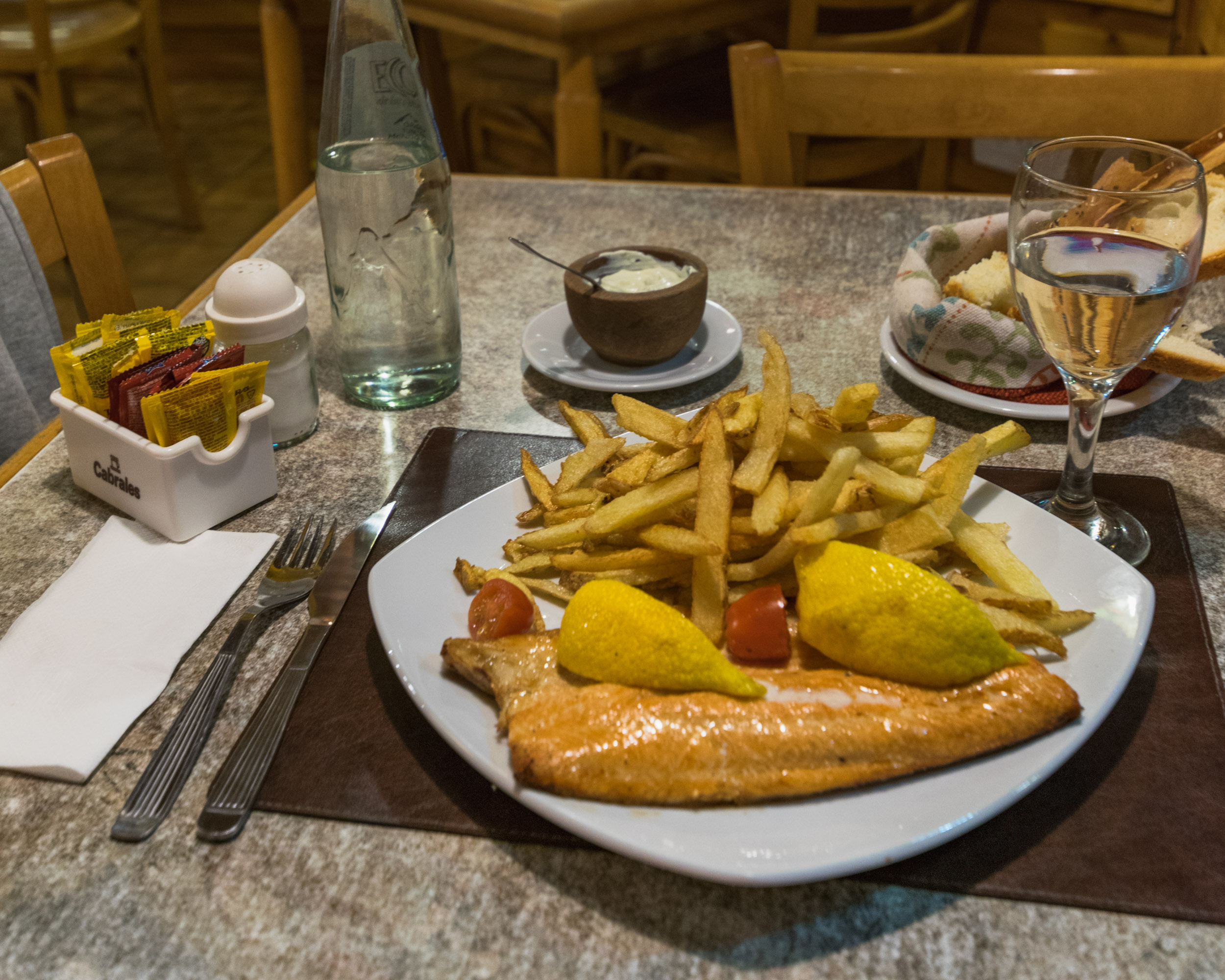 Trucha a la plancha con limón de Jauja
