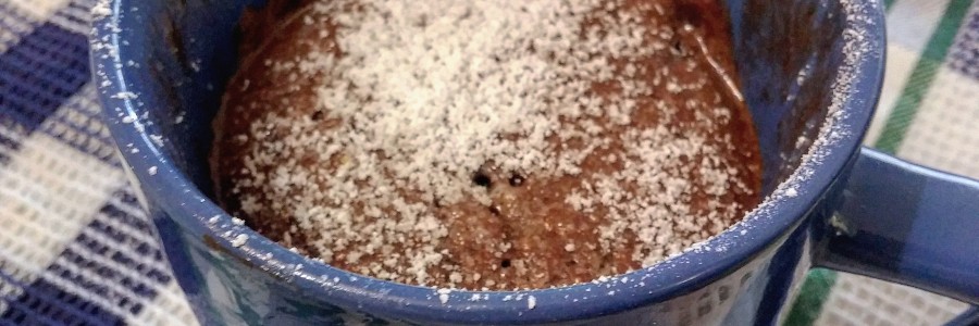 Mugcake de cacao en menos de 5 minutos
